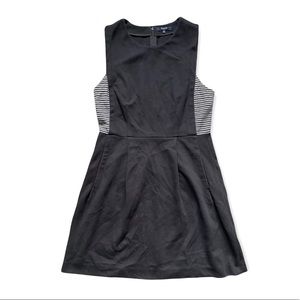 Madewell | Black Striped Verse Sleeveless Dress | 10
